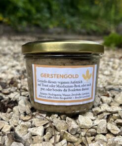 Gerstengold, Graupenaufstrich, vegetarischer Brotgenuss