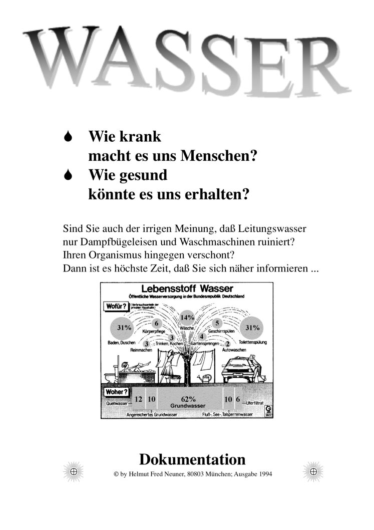 18-Info-Broschüre„Wasser“, Dokumentation von H. F. Neuner